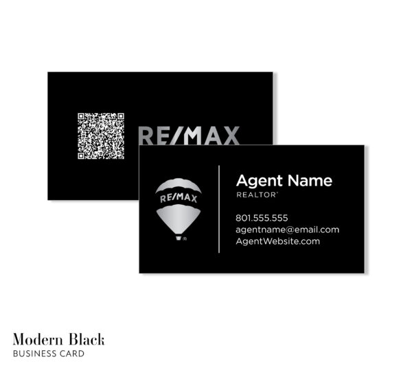 Modern Black Business Card