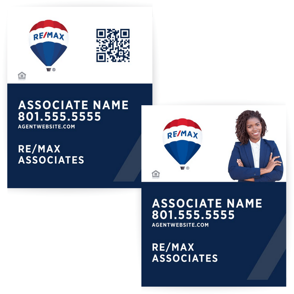 REMAX Signs with QR code or Photo