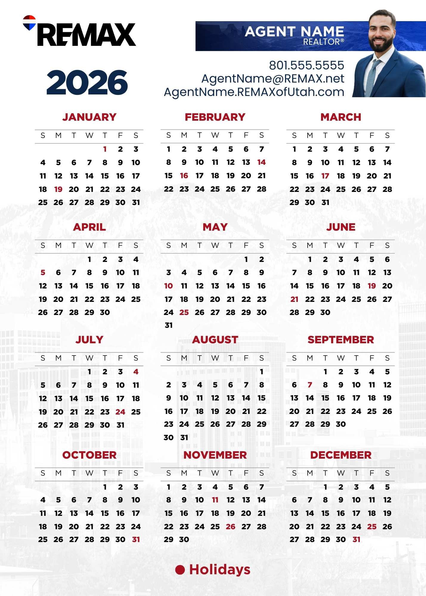 2026 Magnetic Calendars