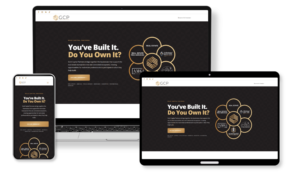 Gold Capital Partners Responsive Design