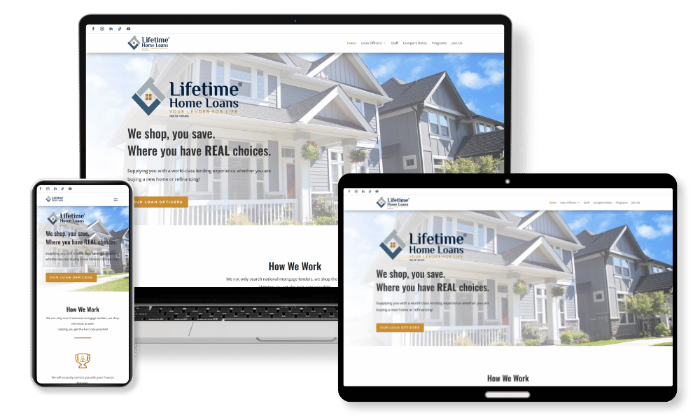 Lifetime Home Loans Responsive Design